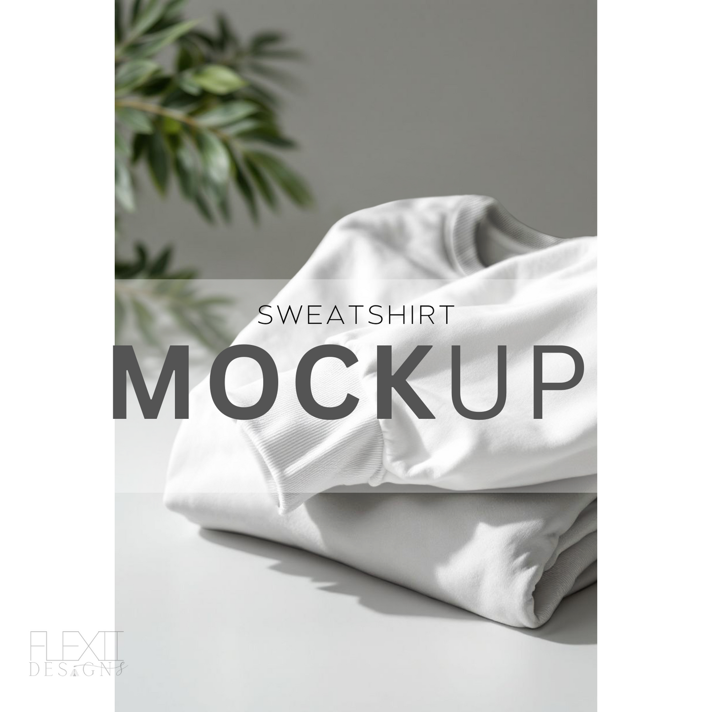 Sweatshirt + Sleeve Mockup V.13