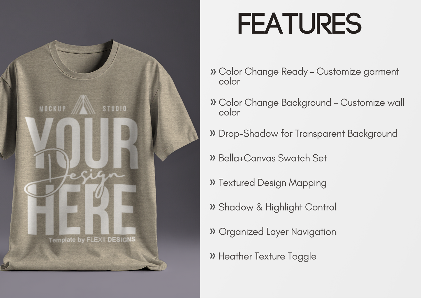 Floating T-shirt Mockup | Masculine Fit Tee | Storefront PSD Template