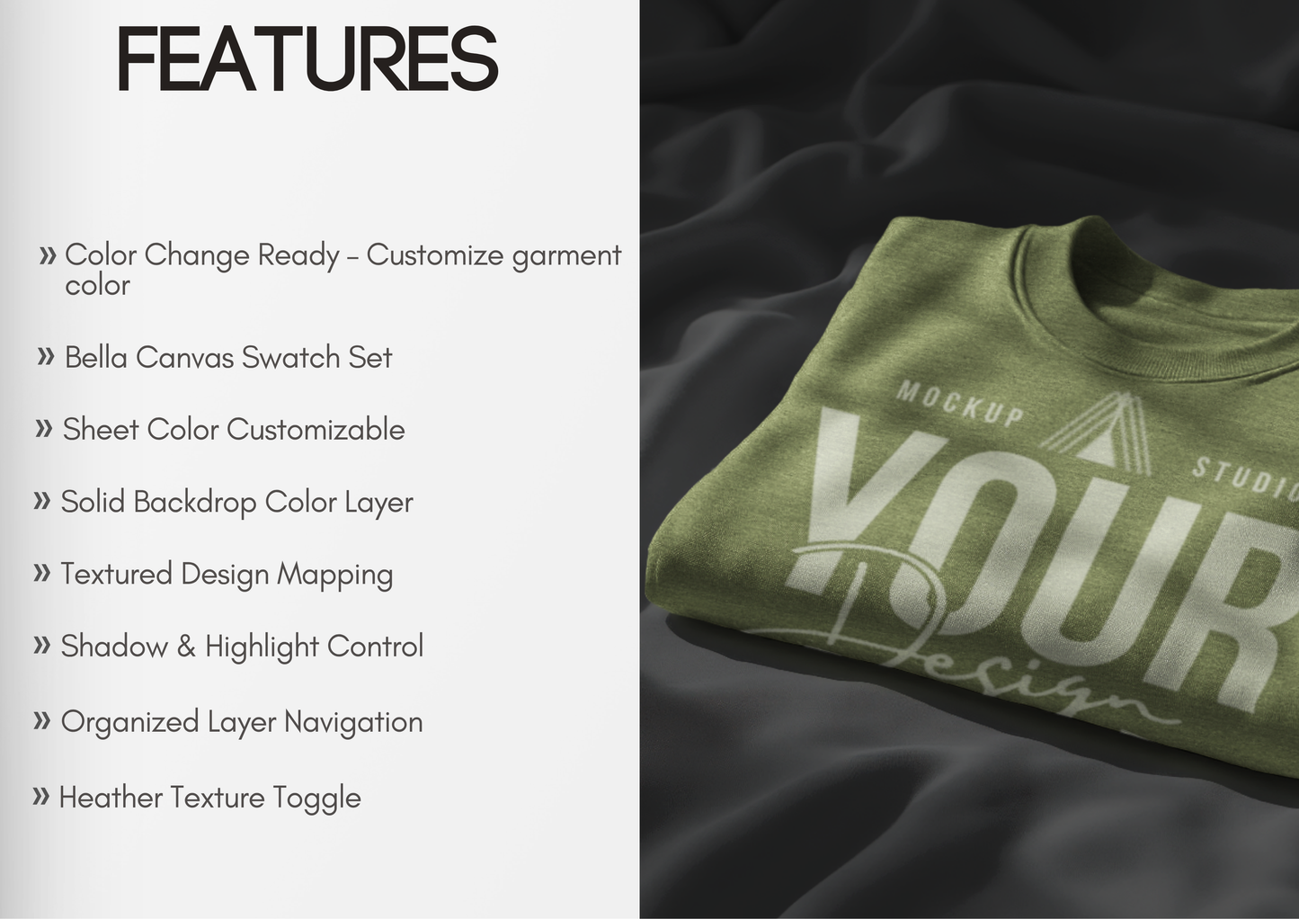 Folded T-Shirt Mockup | Flatlay PSD Template for Boutique Brands
