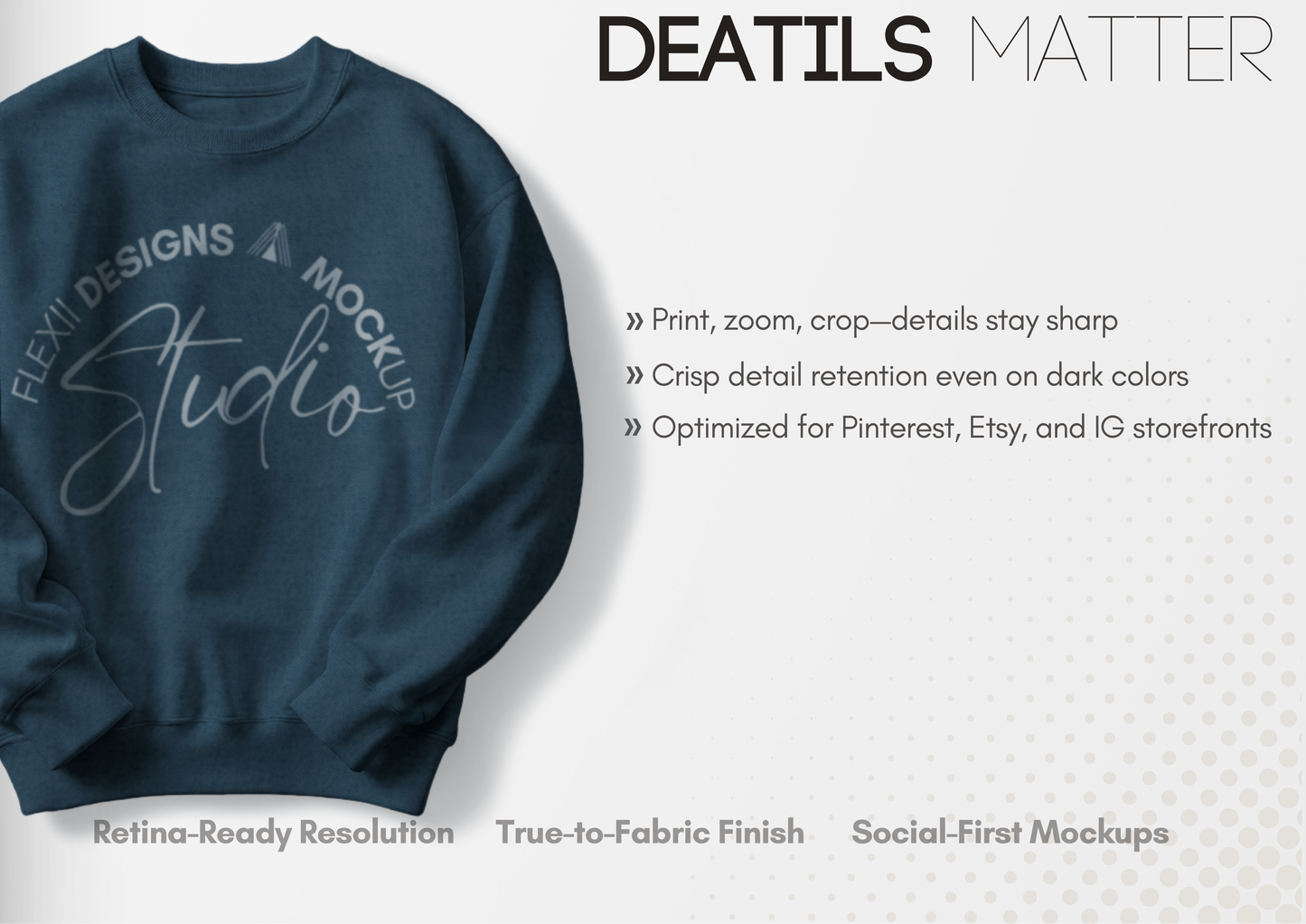 Gildan 18000 Sweatshirt Mockup | Front Flatlay PSD for Etsy, POD & Shopify