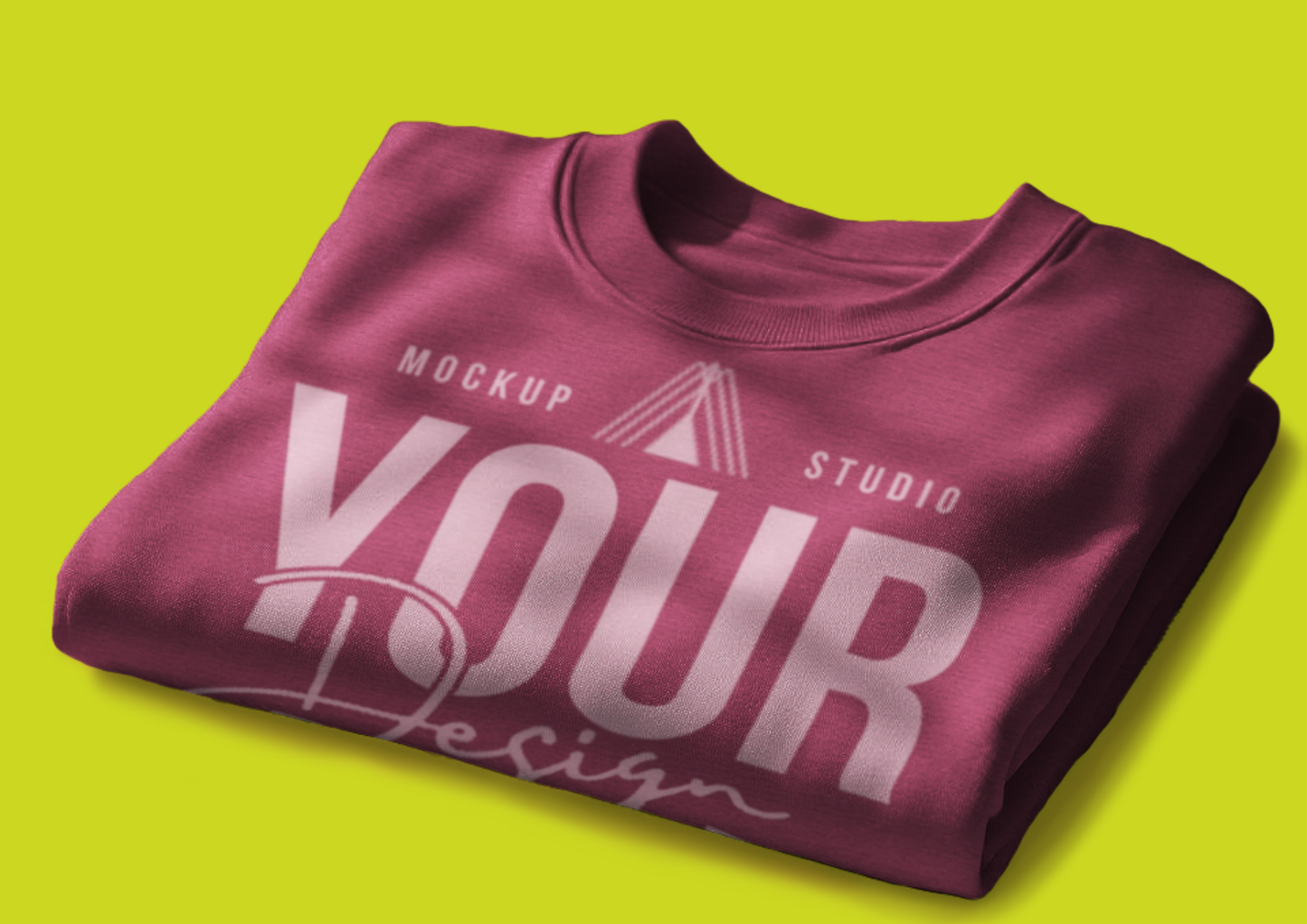 Folded T-Shirt Mockup | Flatlay PSD Template for Boutique Brands