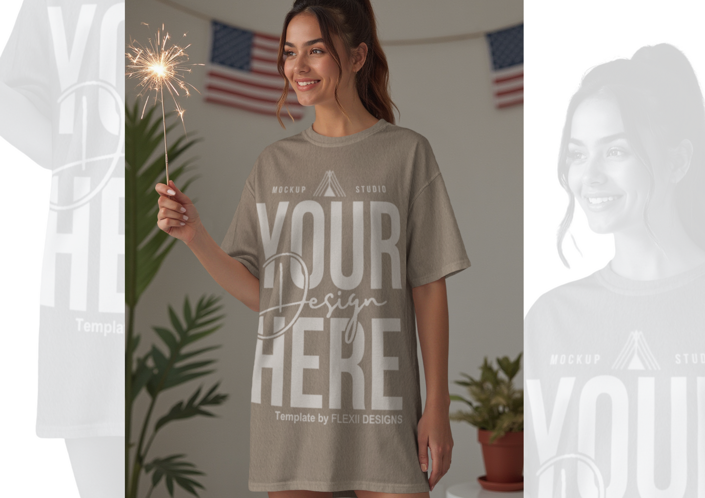 American Summer Tee Mockup | PSD for Etsy, Shopify & Pinterest