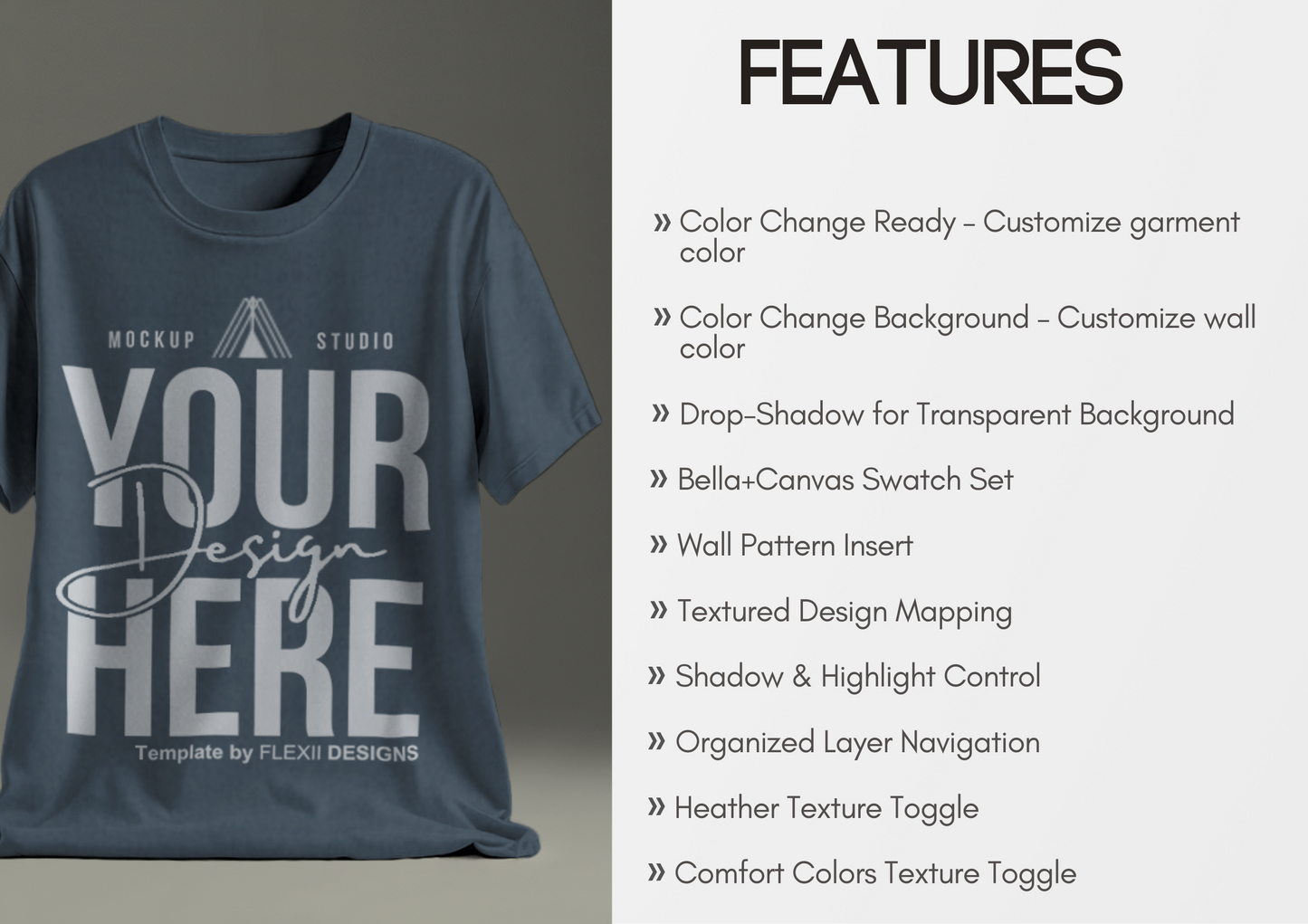 Floating T-shirt Mockup | Feminine Fit Tee | Storefront PSD Template