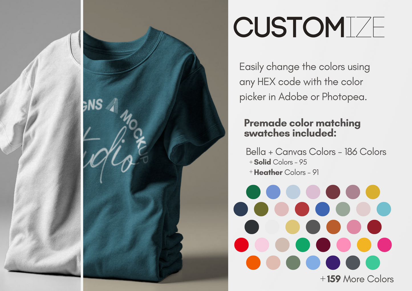 Floating T-Shirt Mockup | Storefront Photography PSD Template