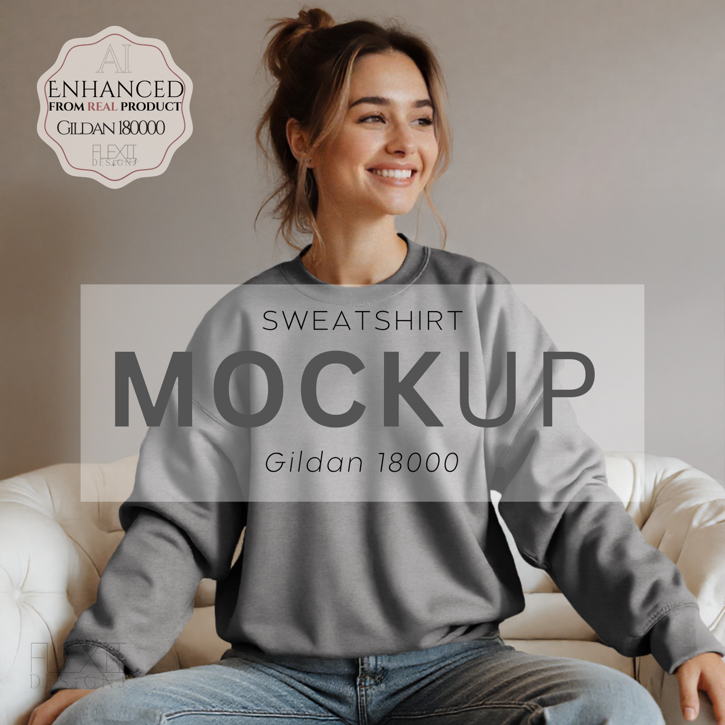Gildan 18000 Mockup ·M6·