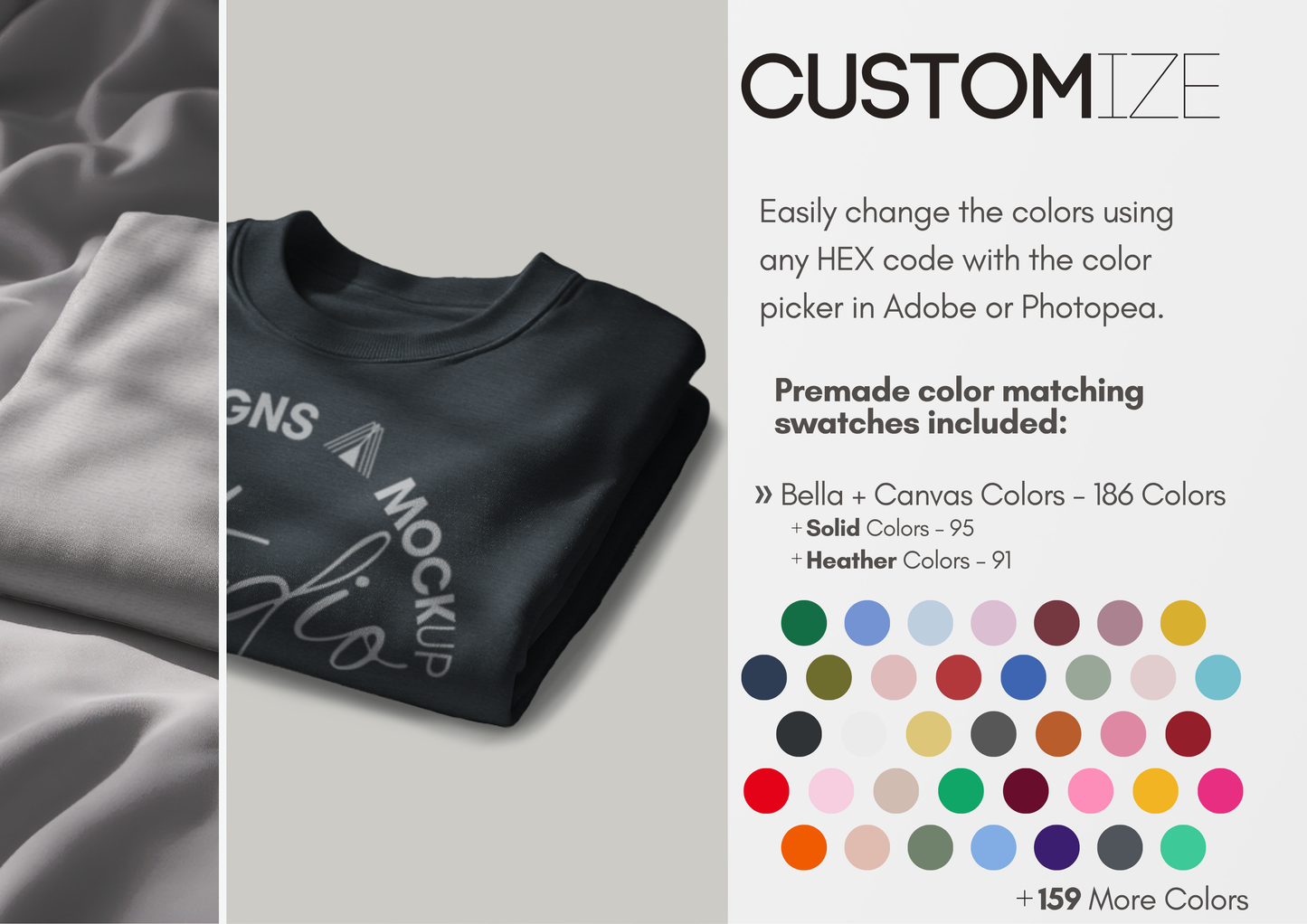 Folded T-Shirt Mockup | Flatlay PSD Template for Boutique Brands