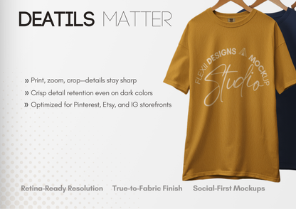 Hanging T-Shirt Mockup | Comfort Colors 1717 | PSD Template