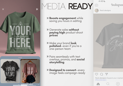 Floating T-shirt Mockup | Masculine Fit Tee | Storefront PSD Template