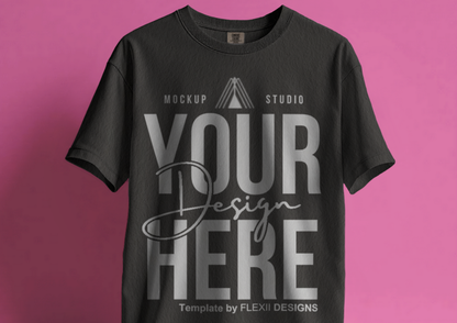 Comfort Colors 1717 Floating T-Shirt Mockup | PSD Template for POD, Etsy, Shopify, Pinterest