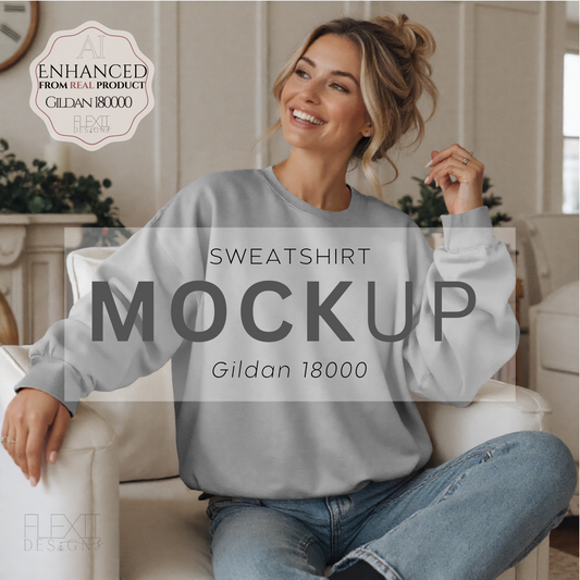 Gildan 18000 Mockup ·M7·