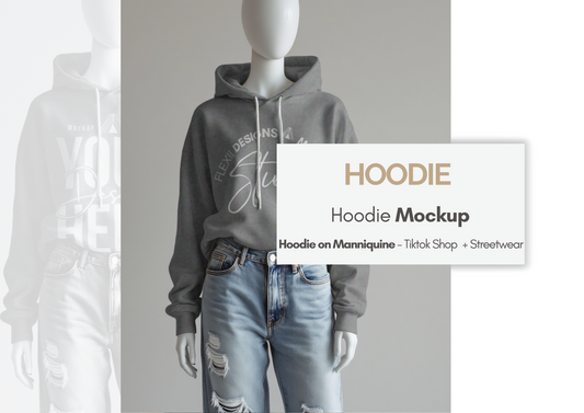 Hoodie Mockup on Mannequin | Storefront PSD Template for Boutique Brands