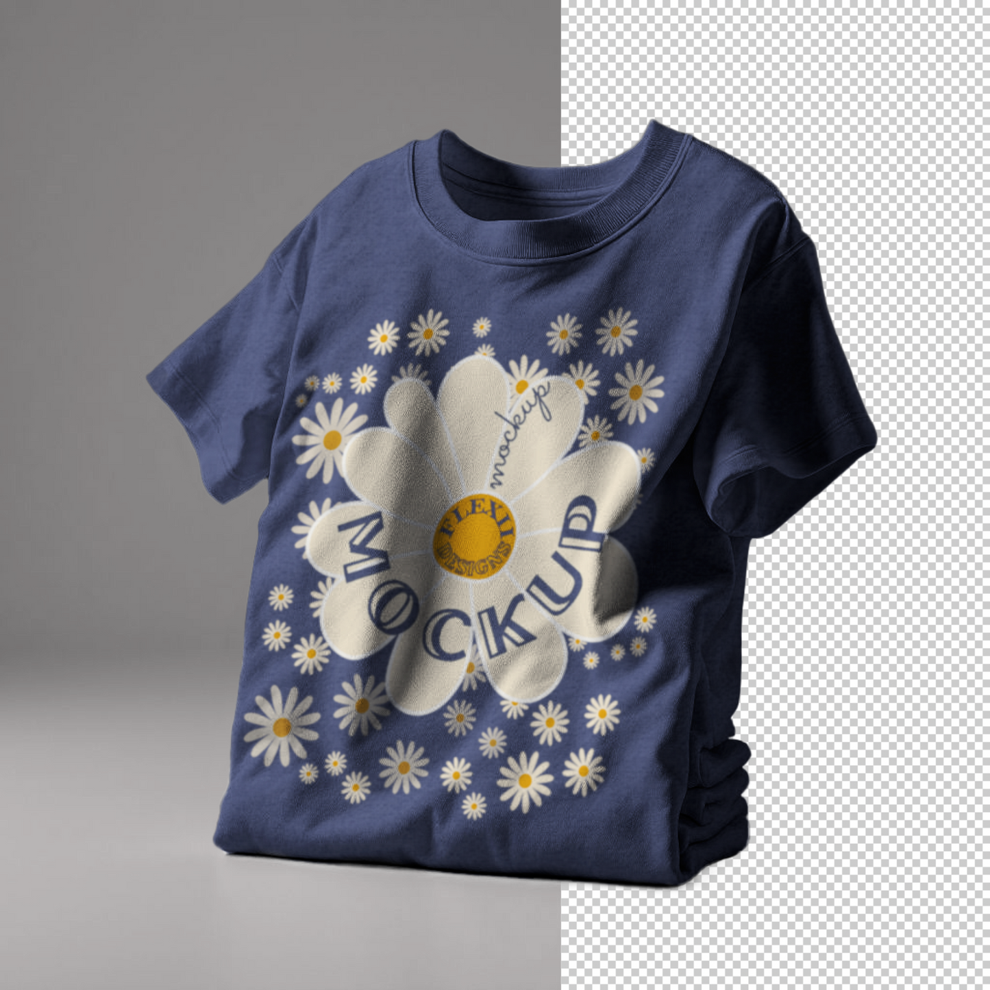 ·V.9· Floating Tee Mockup