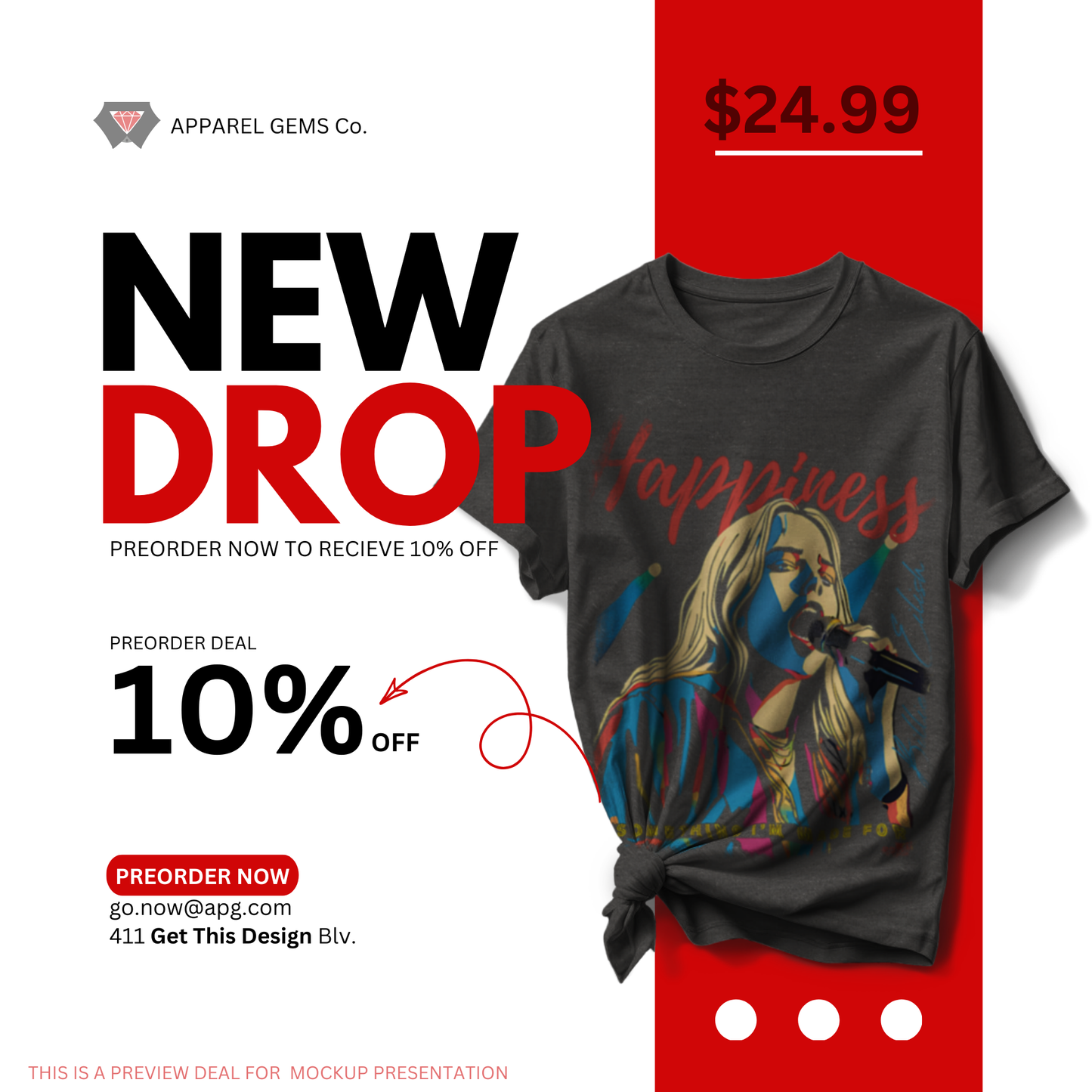 ·V.3· Knot Tee Mockup