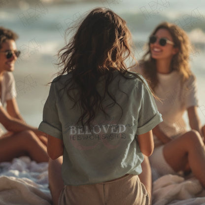 Cuffed T-shirt Mockup | Back View Mockup Template | PSD for Shopify Sellers